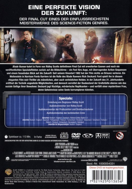 Produktbild: Blade Runner - Final Cut