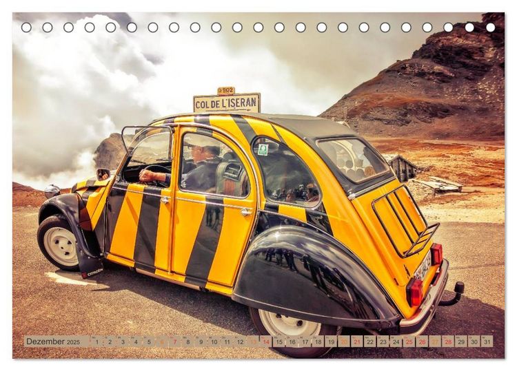 Produktbild: Die Legende - die Ente, Citro&euml;n 2CV (Tischkalender 2025 DIN A5 quer), CALVENDO Monatskalender