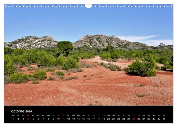 Produktbild: Les Alpilles en Provence (Calendrier mural 2026 DIN A3 vertical), CALVENDO calendrier mensuel