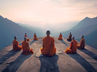 Produktbild: CALVENDO Puzzle Meditation und ein weiter Horizont | 1000 Teile Lege-Gr&ouml;&szlig;e 64x48cm Foto-Puzzle f&uuml;r gl&uuml;ckliche Stunden