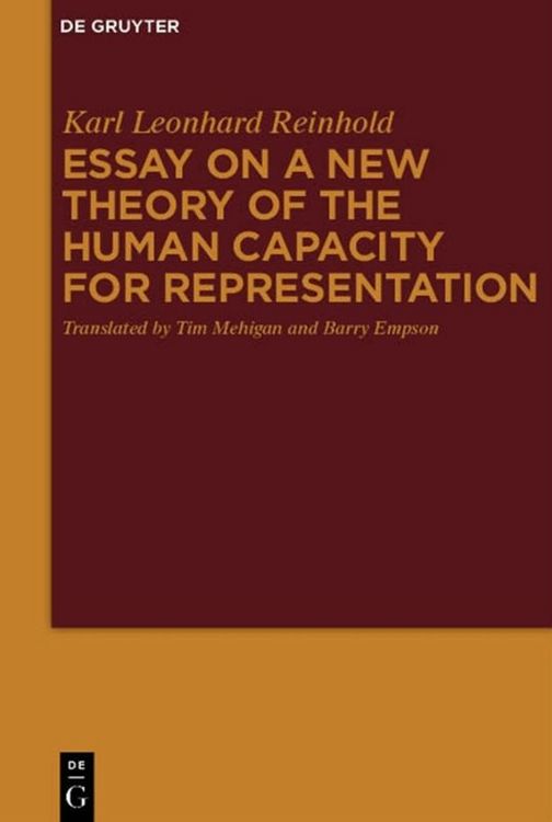 Produktbild: Essay on a New Theory of the Human Capacity for Representation
