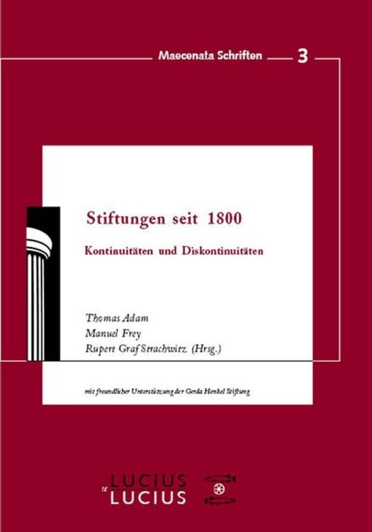 Produktbild: Stiftungen seit 1800