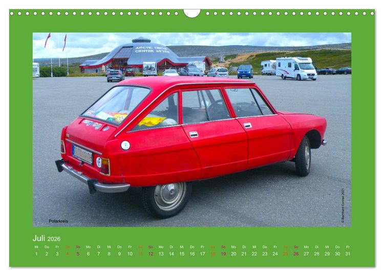 Produktbild: Abenteuer Citroen Ami 8 (Wandkalender 2026 DIN A3 quer), CALVENDO Monatskalender