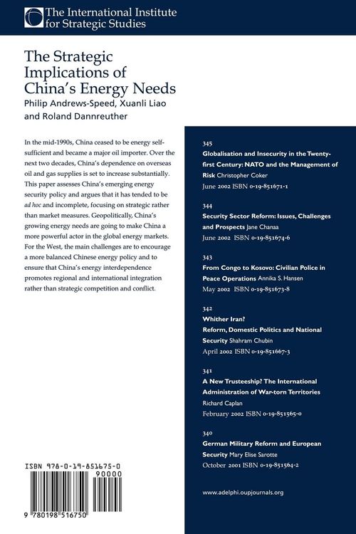 Produktbild: The Strategic Implications of China's Energy Needs