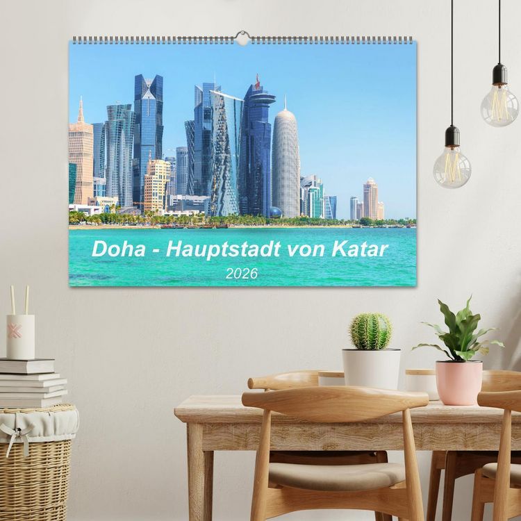 Produktbild: Doha - Hauptstadt von Katar (Wandkalender 2026 DIN A2 quer), CALVENDO Monatskalender