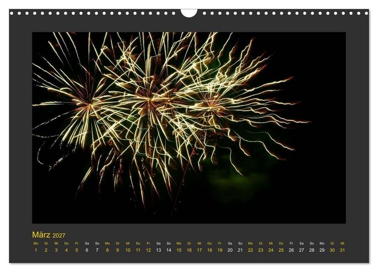 Produktbild: Feuerwerk - Explosives am Himmel (Wandkalender 2027 DIN A3 quer), CALVENDO Monatskalender