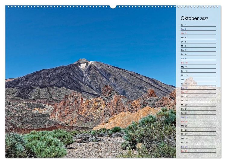 Produktbild: TENERIFFA - Zauberhafte Vulkaninsel (Wandkalender 2027 DIN A2 quer), CALVENDO Monatskalender
