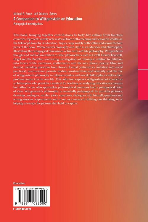 Produktbild: A Companion to Wittgenstein on Education