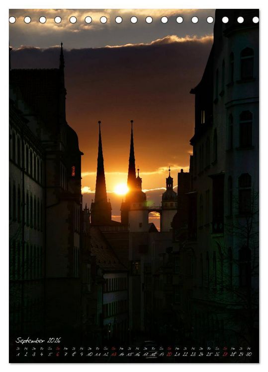 Produktbild: Stadtansichten von Halle Saale 2026 (Tischkalender 2026 DIN A5 hoch), CALVENDO Monatskalender