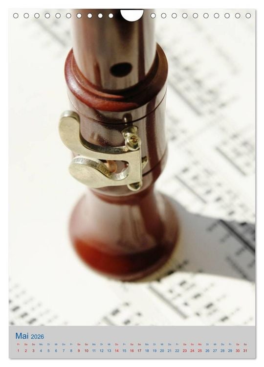 Produktbild: Instrumente - Musikalisch durch das Jahr (Wandkalender 2026 DIN A4 hoch), CALVENDO Monatskalender
