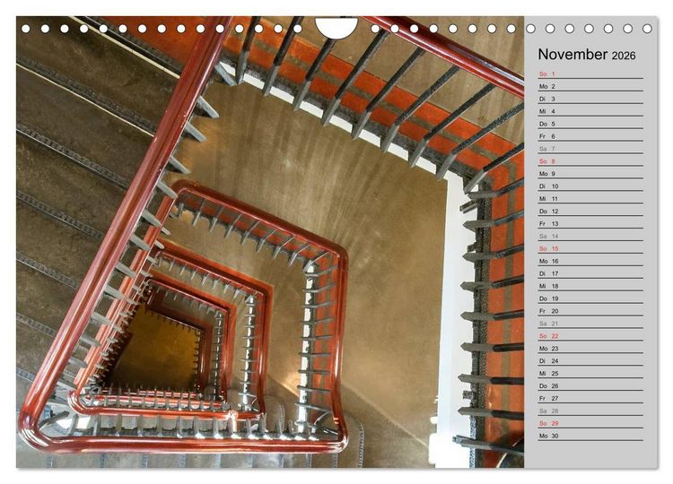 Produktbild: Faszination Treppen (Wandkalender 2026 DIN A4 quer), CALVENDO Monatskalender