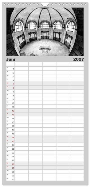 Produktbild: Familienplaner 2027 - Lost Beauty mit 5 Spalten (Wandkalender, 21 x 45 cm) CALVENDO