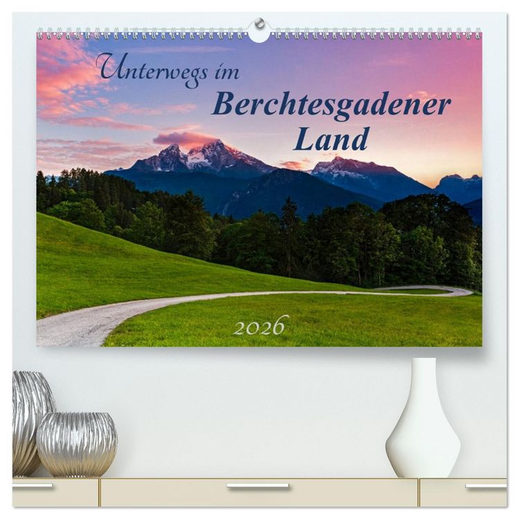 Produktbild: Unterwegs im Berchtesgadener Land 2026 (hochwertiger Premium Wandkalender 2026 DIN A2 quer), Kunstdruck in Hochglanz
