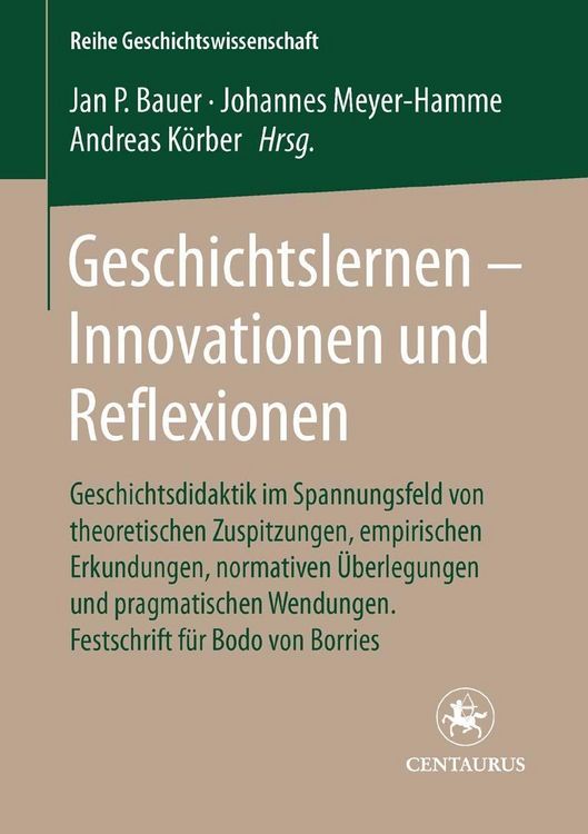 Produktbild: Geschichtslernen - Innovationen und Reflexionen
