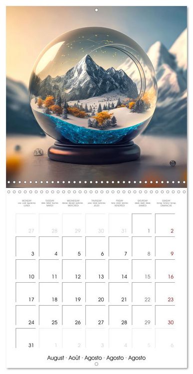 Produktbild: Small world in the glas sphere (Wall Calendar 2026 12 &times; 12 Inch) CALVENDO 12 Month Wall Calendar