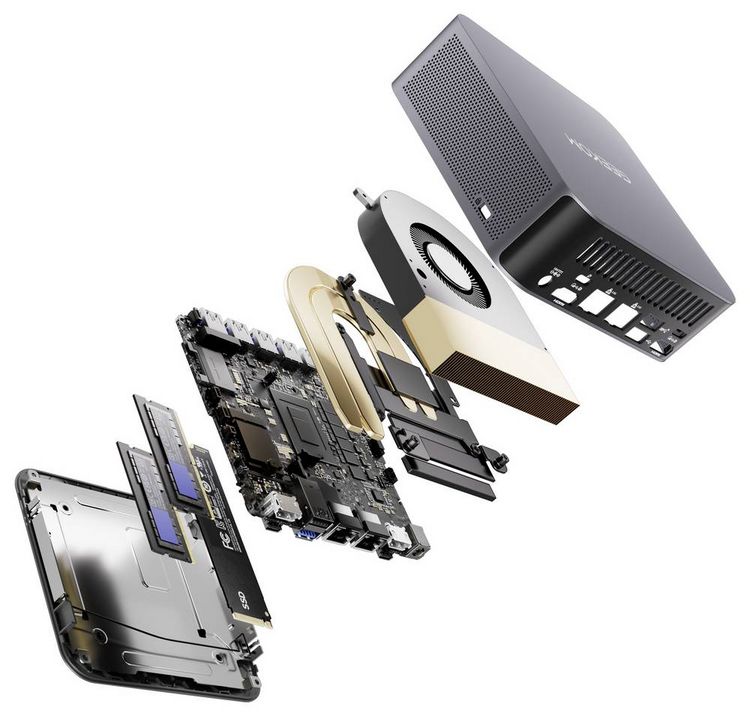 Produktbild: GEEKOM Mini PC GT1 Mega Intel&reg; Core&trade; Ultra 9 185H 5.1 GHz 16 GB RAM 1 TB SSD Intel Win 11 Pro GT1 Mega U9