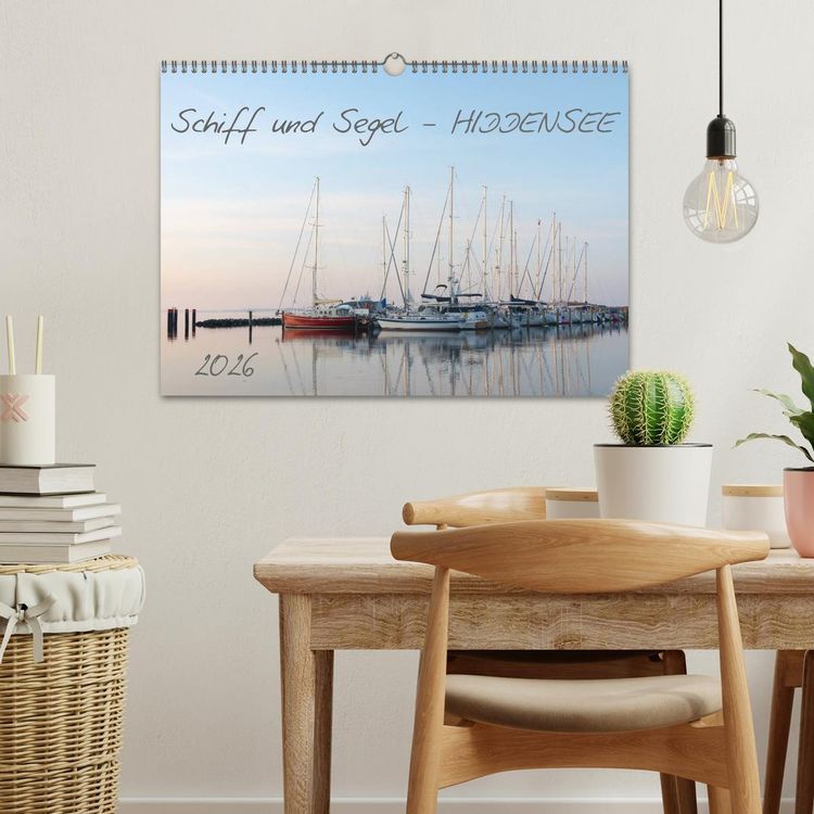 Produktbild: Schiff und Segel - HIDDENSEE (Wandkalender 2026 DIN A3 quer), CALVENDO Monatskalender