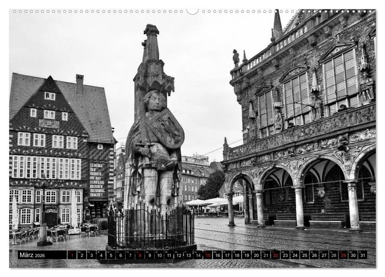Produktbild: Historisches Bremen (hochwertiger Premium Wandkalender 2026 DIN A2 quer), Kunstdruck in Hochglanz