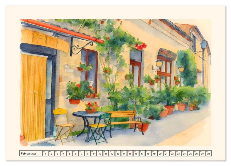 Produktbild: Idylle im Latium (Wandkalender 2026 DIN A2 quer), CALVENDO Monatskalender