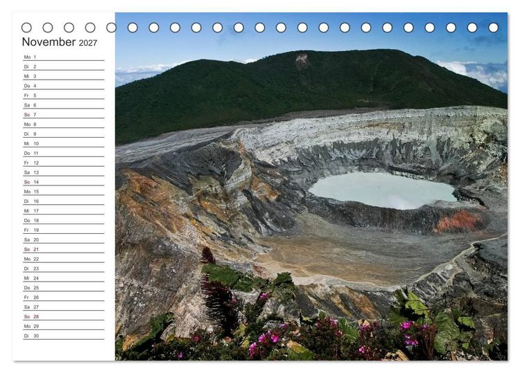 Produktbild: Costa Rica - Natur Pur (Tischkalender 2027 DIN A5 quer), CALVENDO Monatskalender