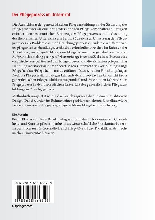 Produktbild: Der Pflegeprozess im Unterricht
