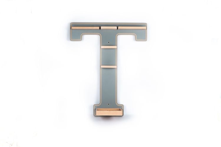 Produktbild: Holz Regal Buchstabe T f&uuml;r Toniebox Tonies Figuren