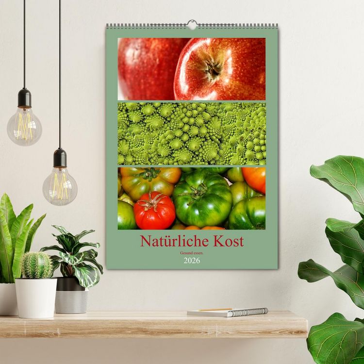 Produktbild: Nat&uuml;rliche Kost - Gesund essen 2026 (Wandkalender 2026 DIN A2 hoch), CALVENDO Monatskalender