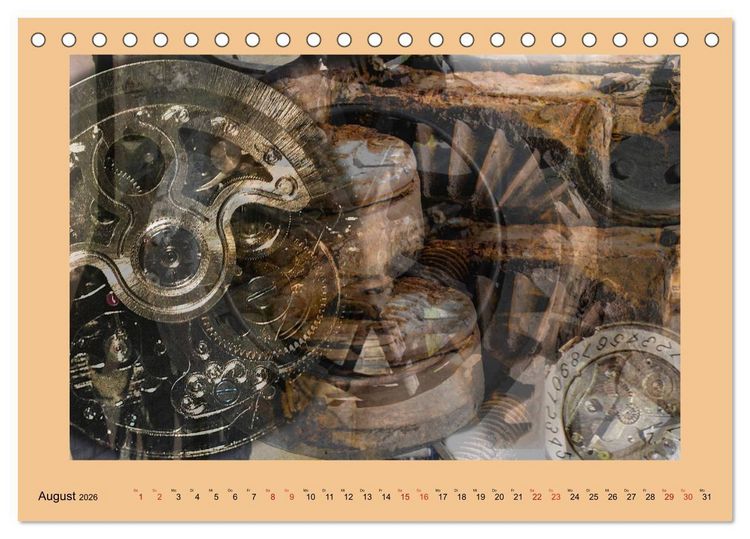 Produktbild: Uhr-Werk-Kunst (Tischkalender 2026 DIN A5 quer), CALVENDO Monatskalender