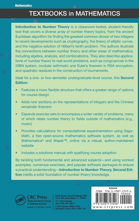 Produktbild: Introduction to Number Theory