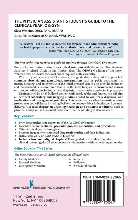 Produktbild: The Physician Assistant Student's Guide to the Clinical Year