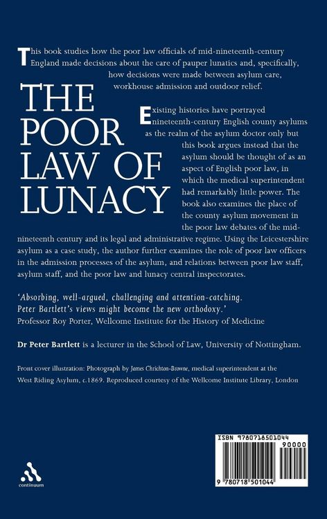 Produktbild: The Poor Law of Lunacy