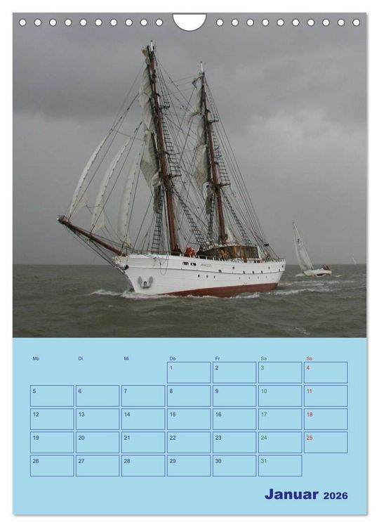 Produktbild: Seefahrer Romantik 2026 (Wandkalender 2026 DIN A4 hoch), CALVENDO Monatskalender