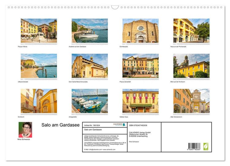 Produktbild: Salo am Gardasee (Wandkalender 2026 DIN A2 quer), CALVENDO Monatskalender
