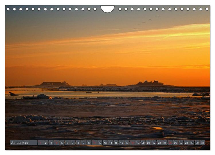 Produktbild: Die Hallig Langene&szlig; (Wandkalender 2026 DIN A4 quer), CALVENDO Monatskalender