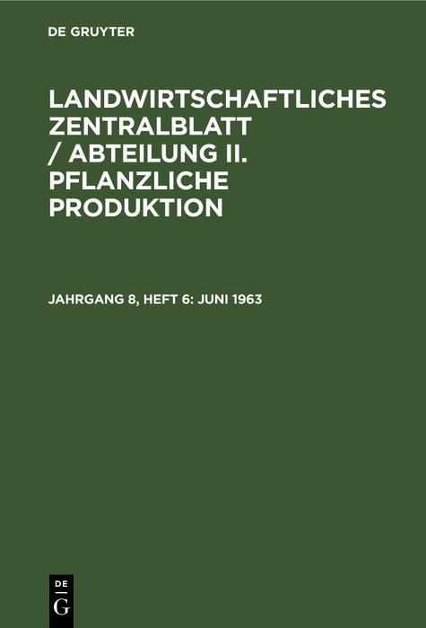 Produktbild: Juni 1963