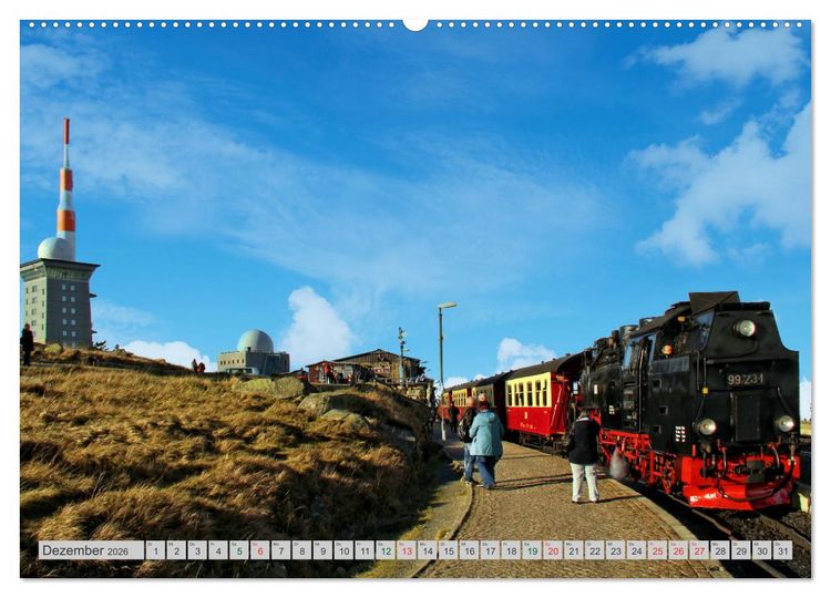 Produktbild: Harzer Dampfmomente (Wandkalender 2026 DIN A2 quer), CALVENDO Monatskalender
