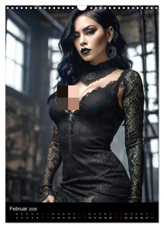 Produktbild: Wundersch&ouml;ne Gothic Divas (Wandkalender 2026 DIN A3 hoch), CALVENDO Monatskalender