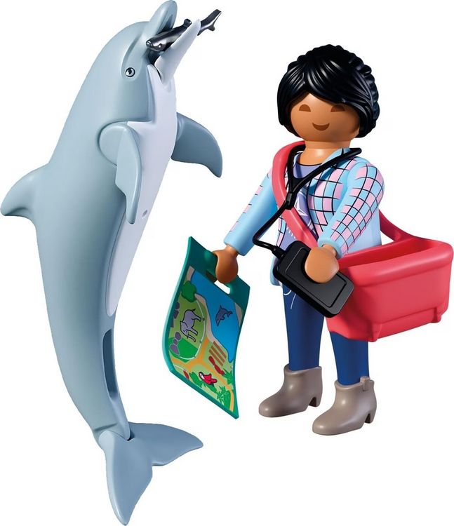 Produktbild: PLAYMOBIL 72091 Zoo: Delfin und Besucherin