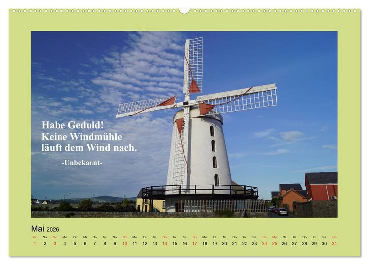 Produktbild: Lebensweisheiten mit Bildern unterlegt (Wandkalender 2026 DIN A2 quer), CALVENDO Monatskalender