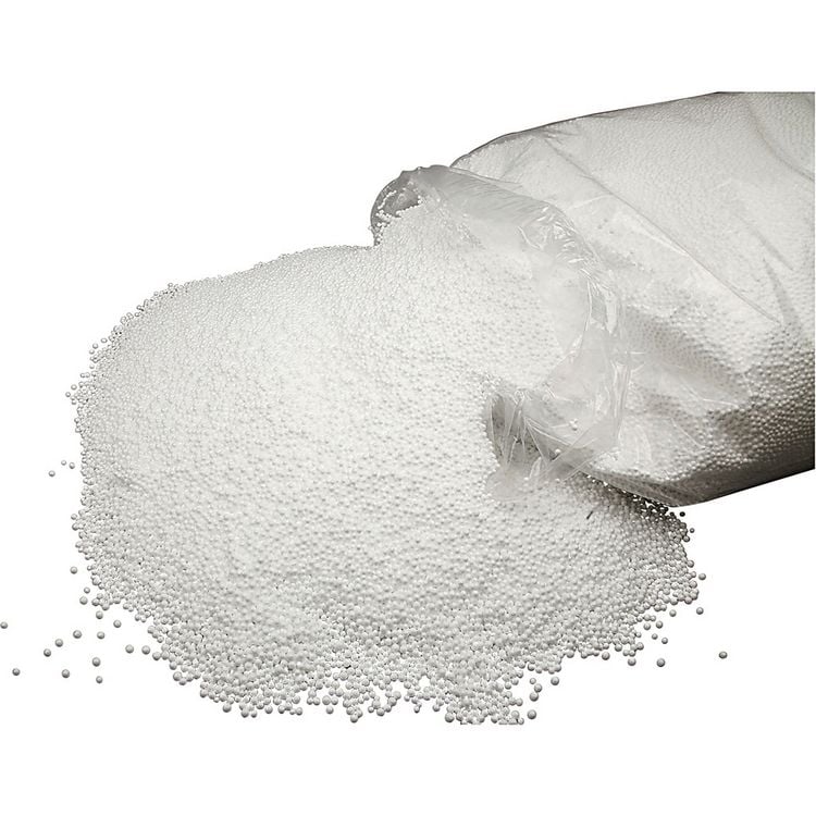 Produktbild: Creativ Company Styropork&uuml;gelchen, Gr&ouml;&szlig;e 5 mm, Wei&szlig;, 100 l/1 Beutel