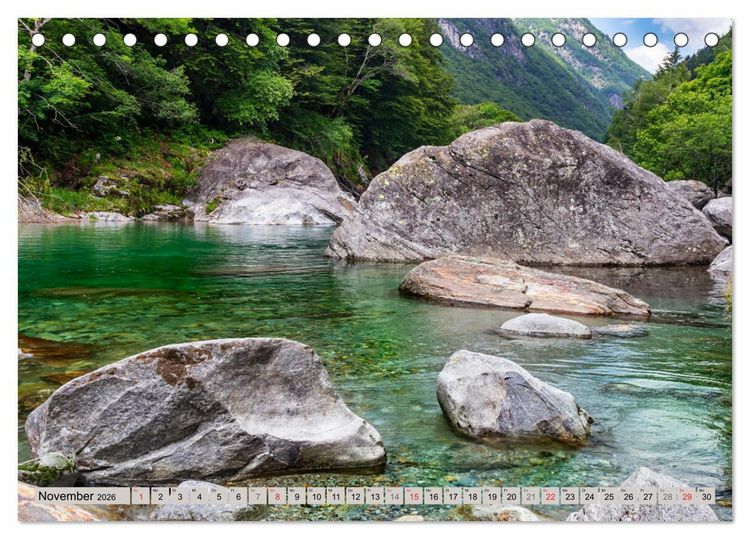Produktbild: Ticino romantico (Tischkalender 2026 DIN A5 quer), CALVENDO Monatskalender
