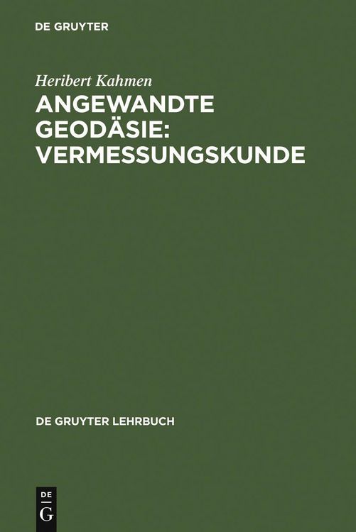 Produktbild: Angewandte Geod&auml;sie: Vermessungskunde
