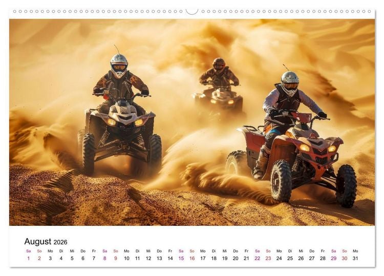 Produktbild: Quad Erlebnisse (Wandkalender 2026 DIN A2 quer), CALVENDO Monatskalender