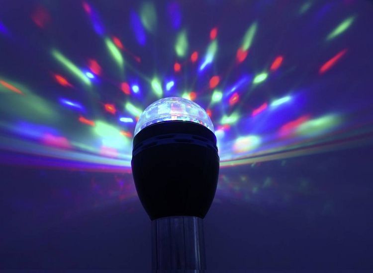 Produktbild: Renkforce E27 PARTYLAMP LED Party-Leuchtmittel 1W RGB Anzahl Leuchtmittel: 3