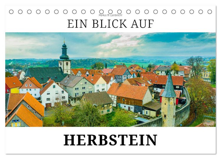 Produktbild: Ein Blick auf Herbstein (Tischkalender 2026 DIN A5 quer), CALVENDO Monatskalender