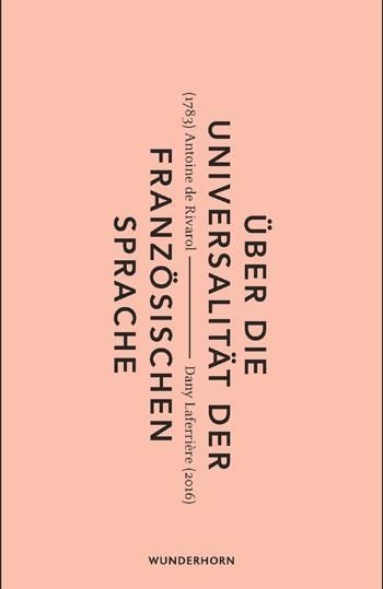 Produktbild: &Uuml;ber die Universalit&auml;t der franz&ouml;sischen Sprache