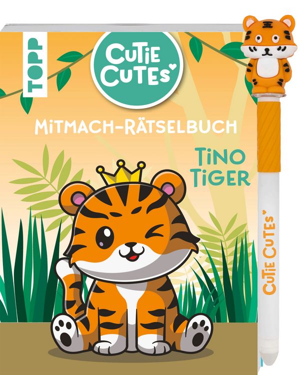 Produktbild: Cutie Cutes - Mitmach-R&auml;tselbuch. Tino Tiger