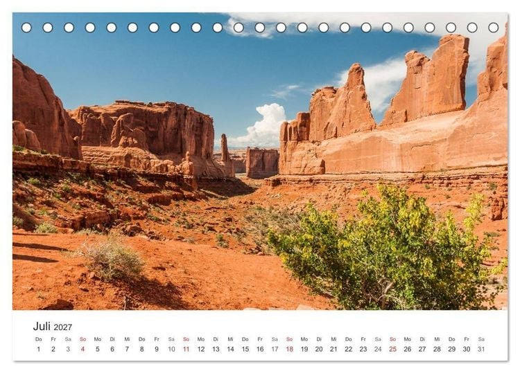 Produktbild: USA &ndash; Landschaft und Sehnsucht (Tischkalender 2027 DIN A5 quer), CALVENDO Monatskalender