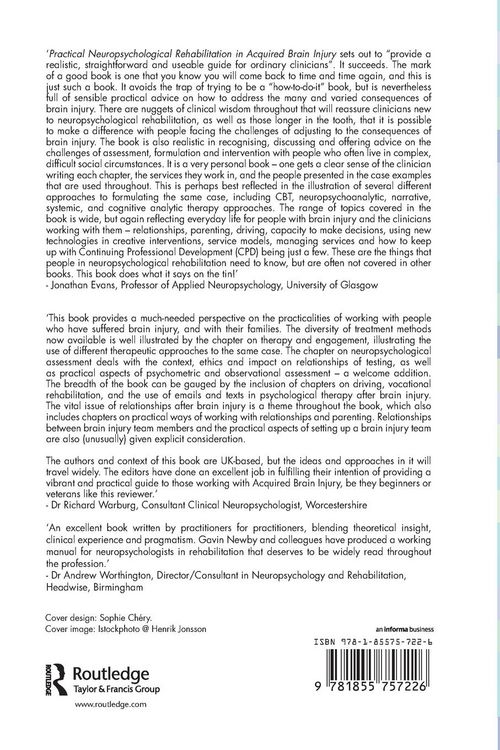 Produktbild: Practical Neuropsychological Rehabilitation in Acquired Brain Injury