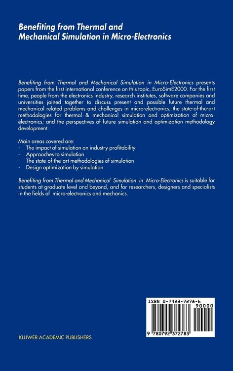 Produktbild: Benefiting from Thermal and Mechanical Simulation in Micro-Electronics